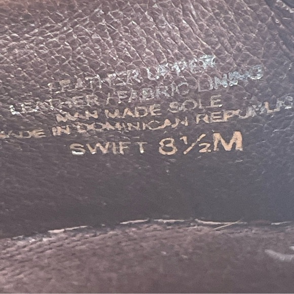 Nuture Chocolate Brown Pebbled Layer Leather Slip on Mid Heel Mule Shoe Size 8.5 - Picture 8 of 10